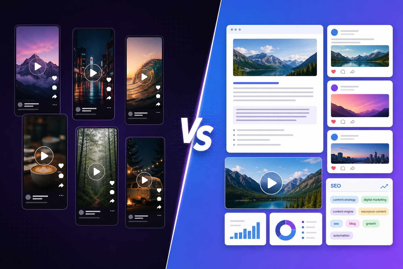 Pixelion vs OpusClip: Written Content or Video Clips?